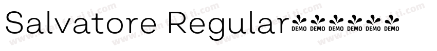 Salvatore Regular字体转换